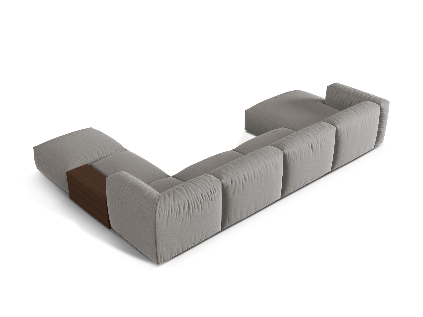 Modular Panoramic Right Corner Sofa, "Martina", 5 Seats, 406x280x75