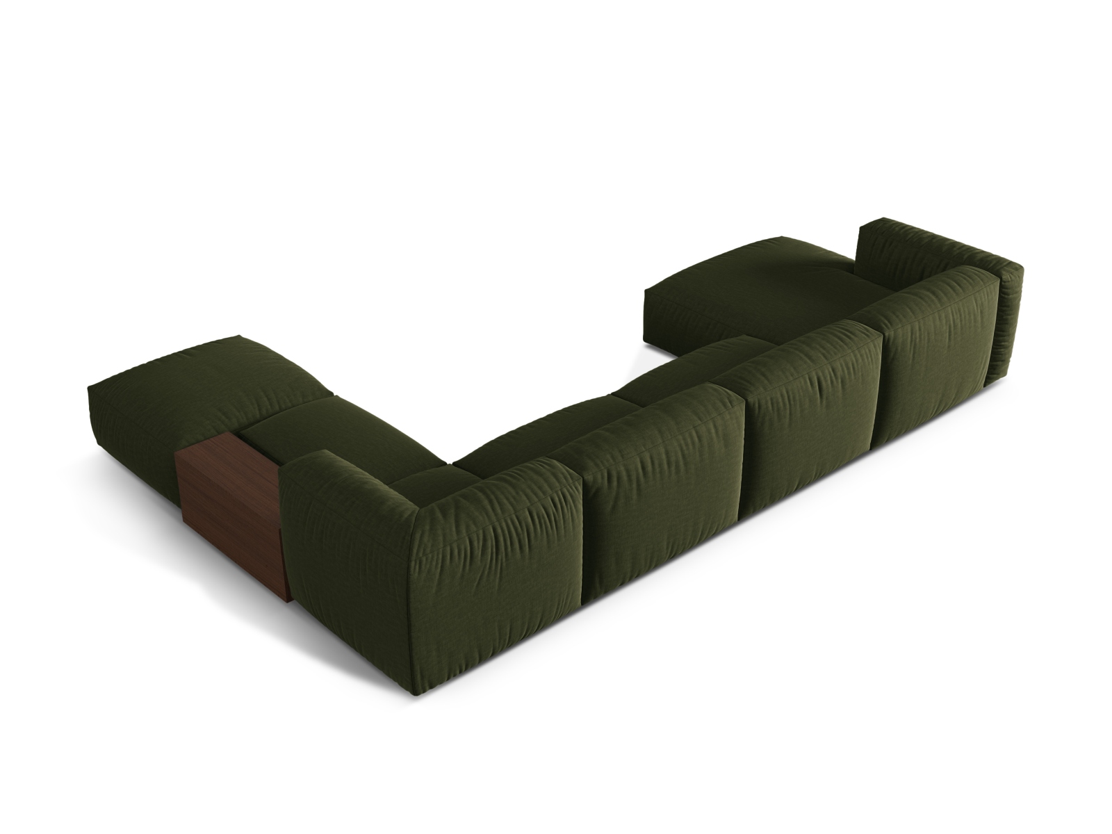 Modular Panoramic Right Corner Sofa, "Martina", 5 Seats, 406x280x75