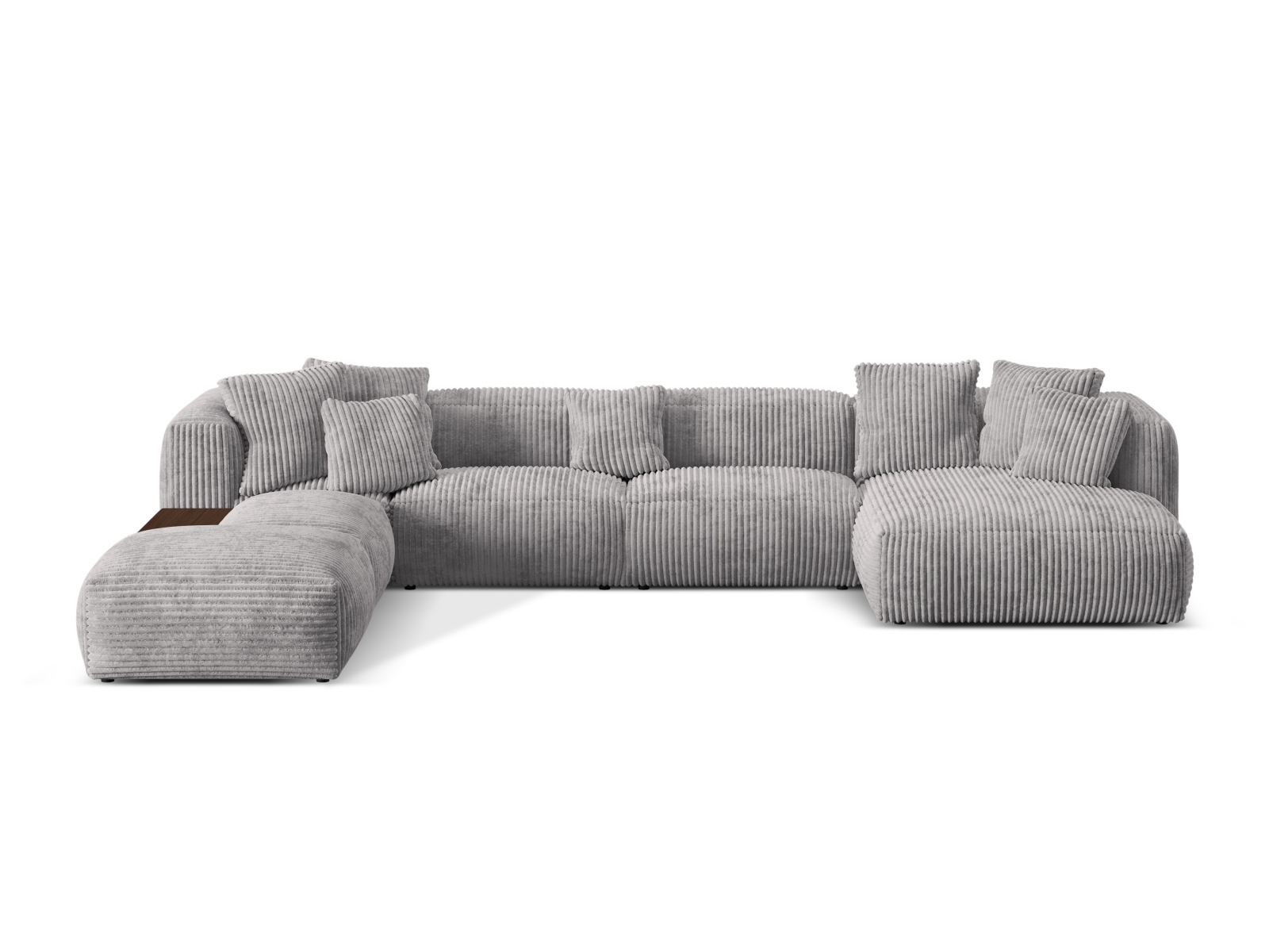 Modular Panoramic Left Corner Sofa, "Martina", 5 Seats, 406x280x75