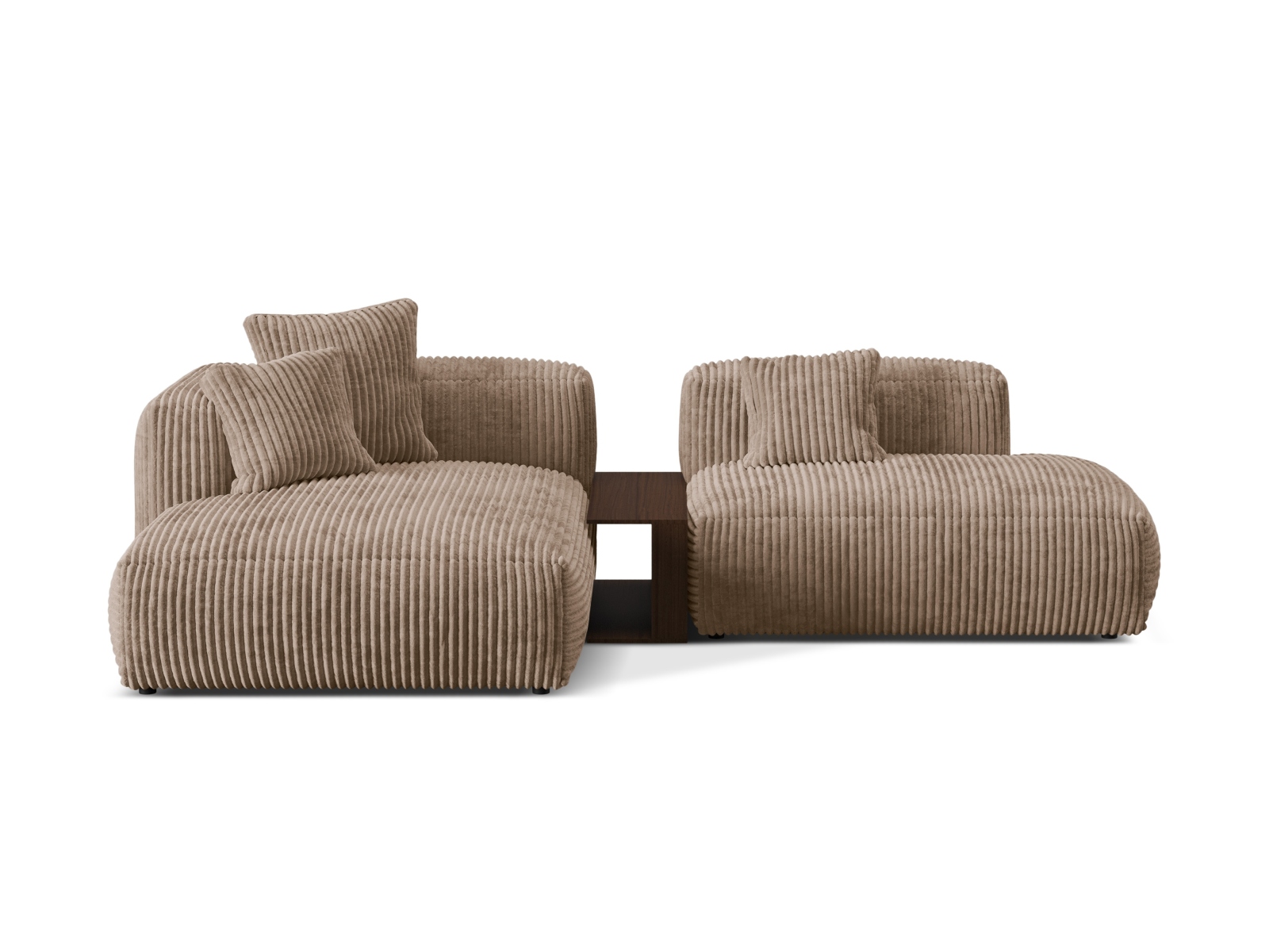 Modular Left Corner Sofa, "Martina", 2 Seats, 285x176x75