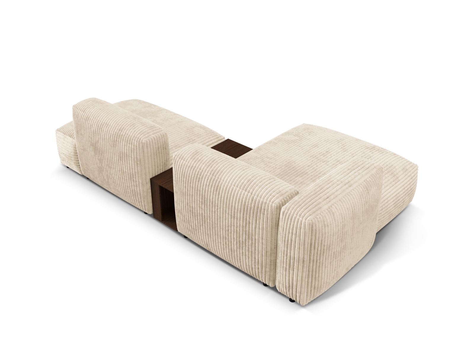 Modular Left Corner Sofa, "Martina", 2 Seats, 285x176x75