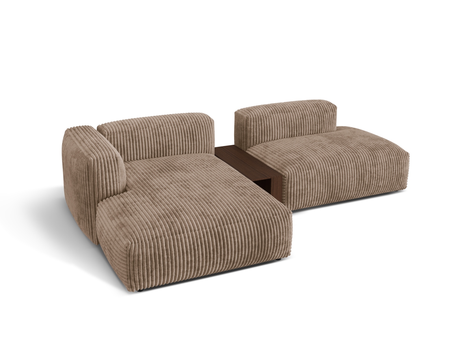 Modular Left Corner Sofa, "Martina", 2 Seats, 285x176x75