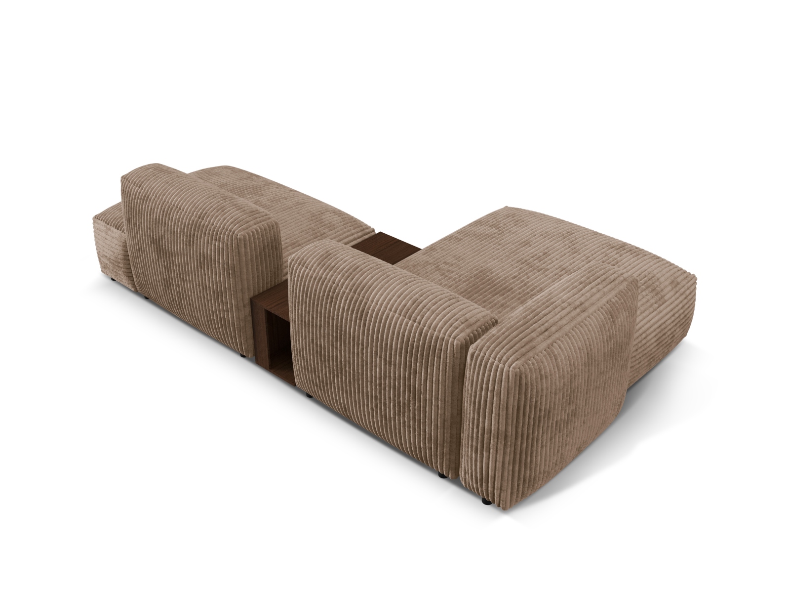 Modular Left Corner Sofa, "Martina", 2 Seats, 285x176x75