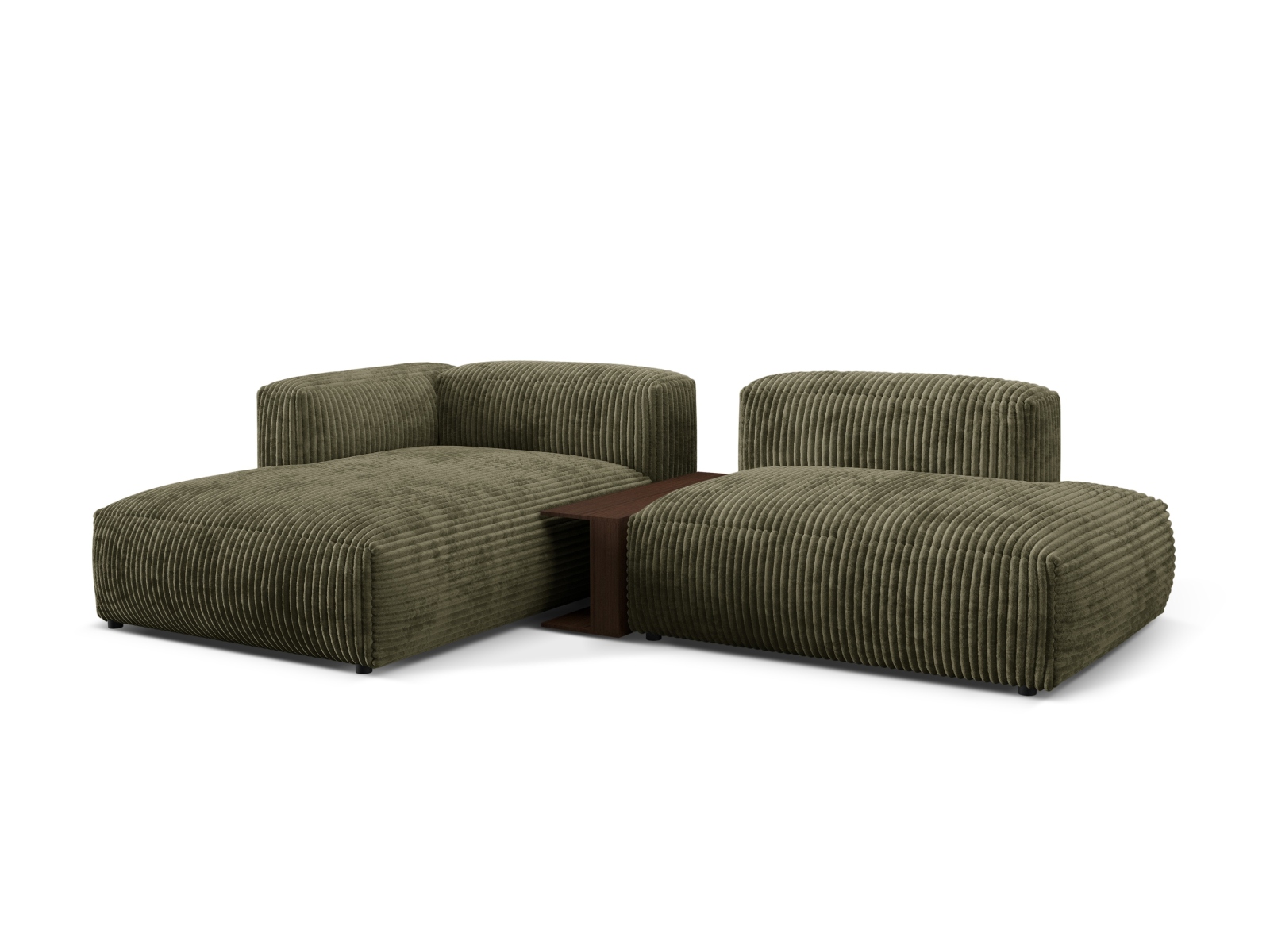 Modular Left Corner Sofa, "Martina", 2 Seats, 285x176x75