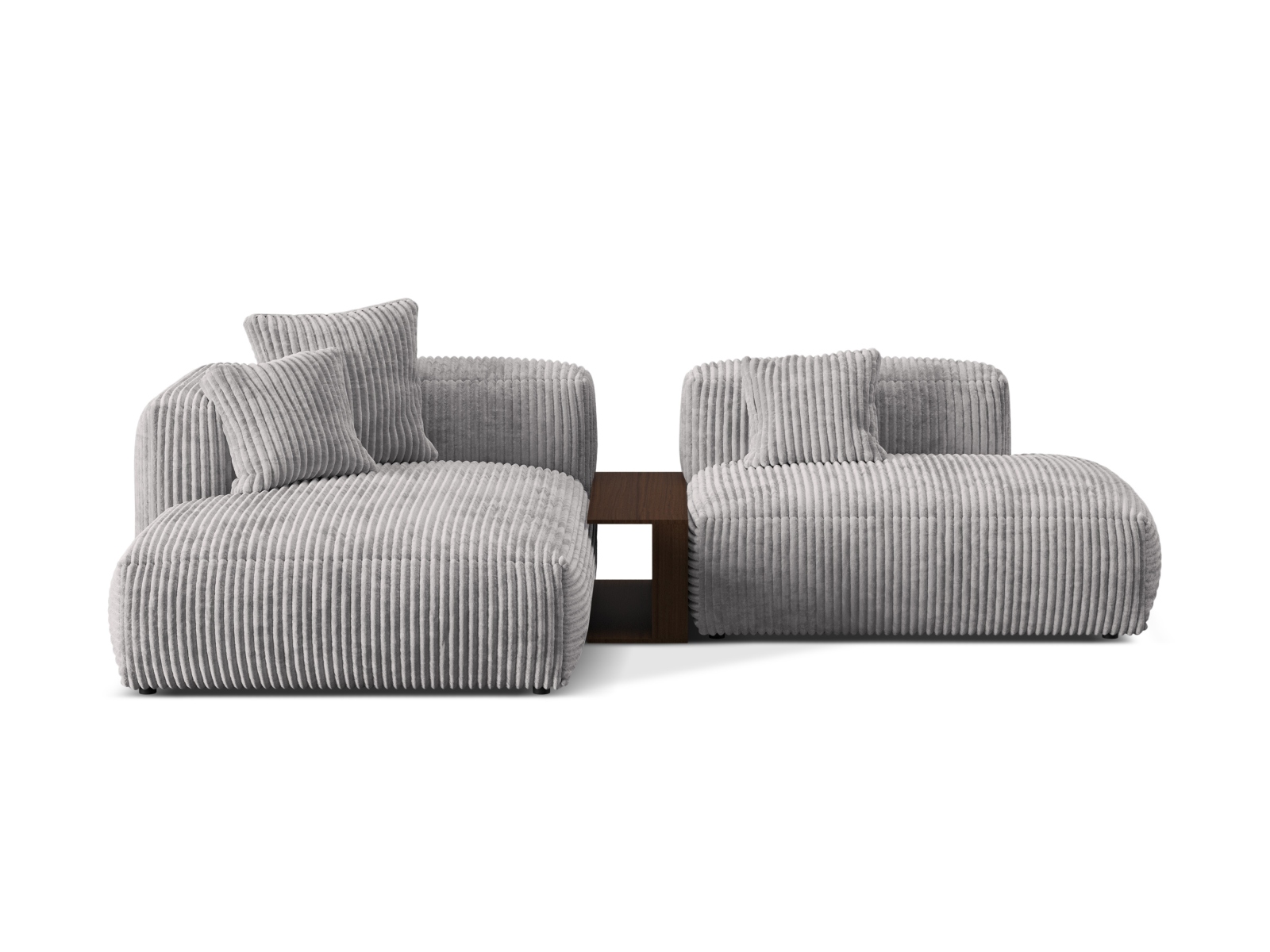 Modular Left Corner Sofa, "Martina", 2 Seats, 285x176x75