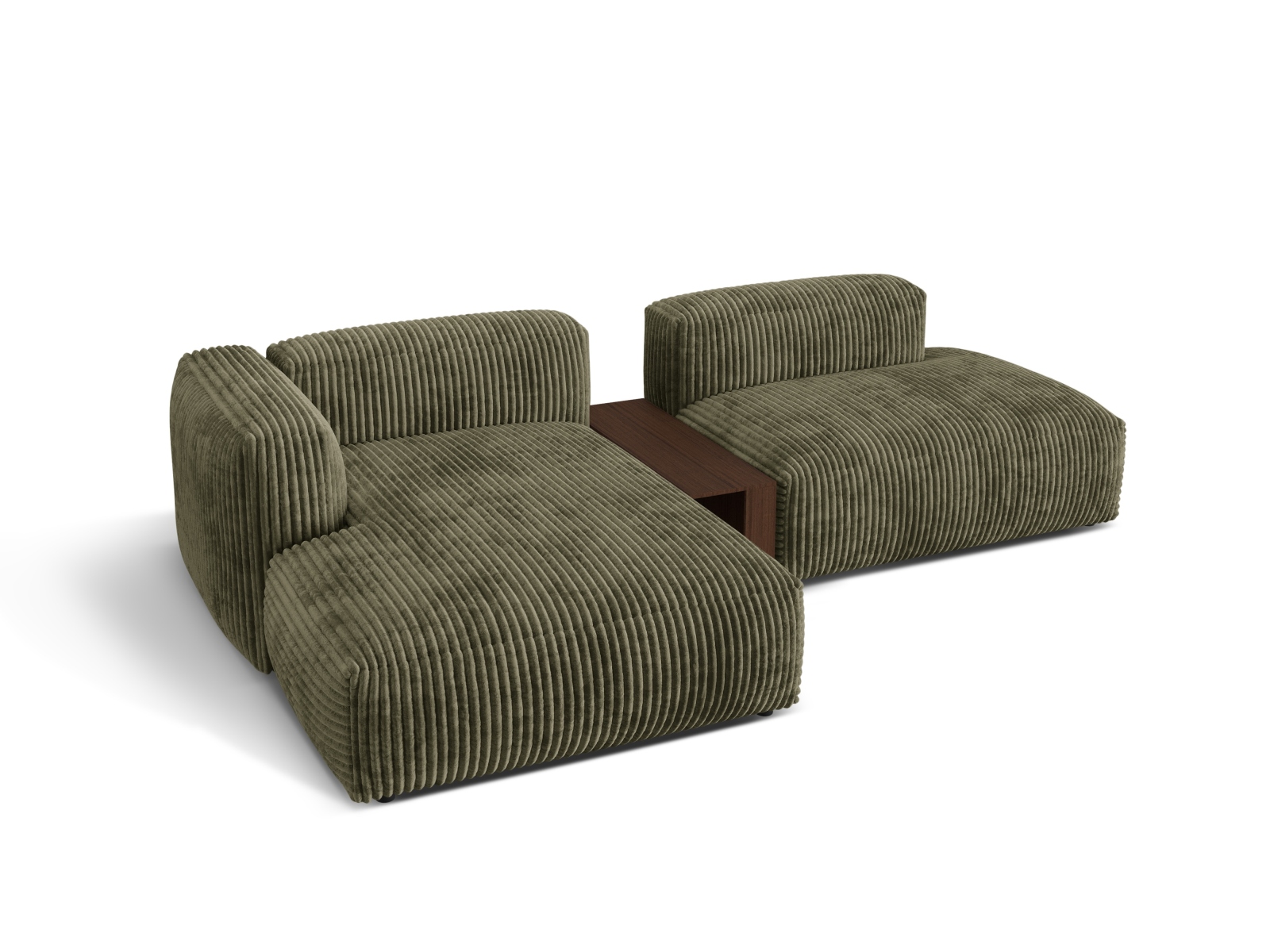Modular Left Corner Sofa, "Martina", 2 Seats, 285x176x75