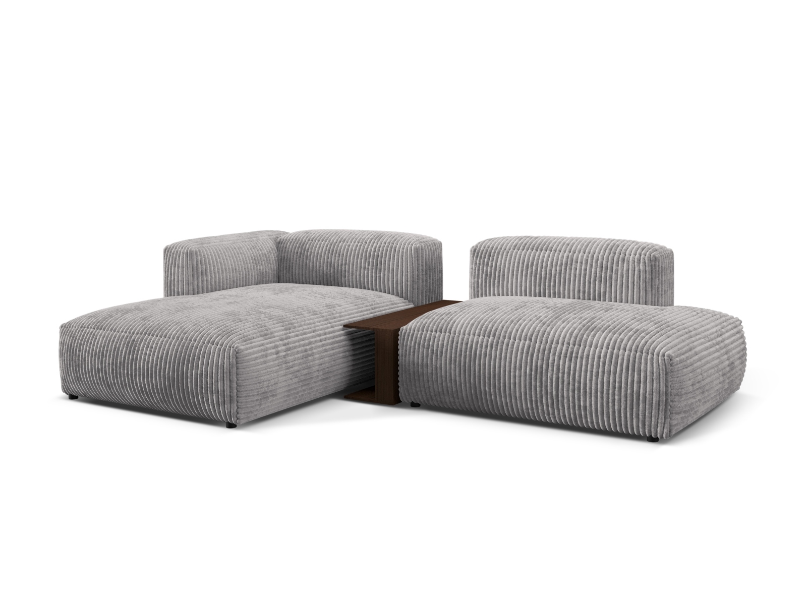 Modular Left Corner Sofa, "Martina", 2 Seats, 285x176x75