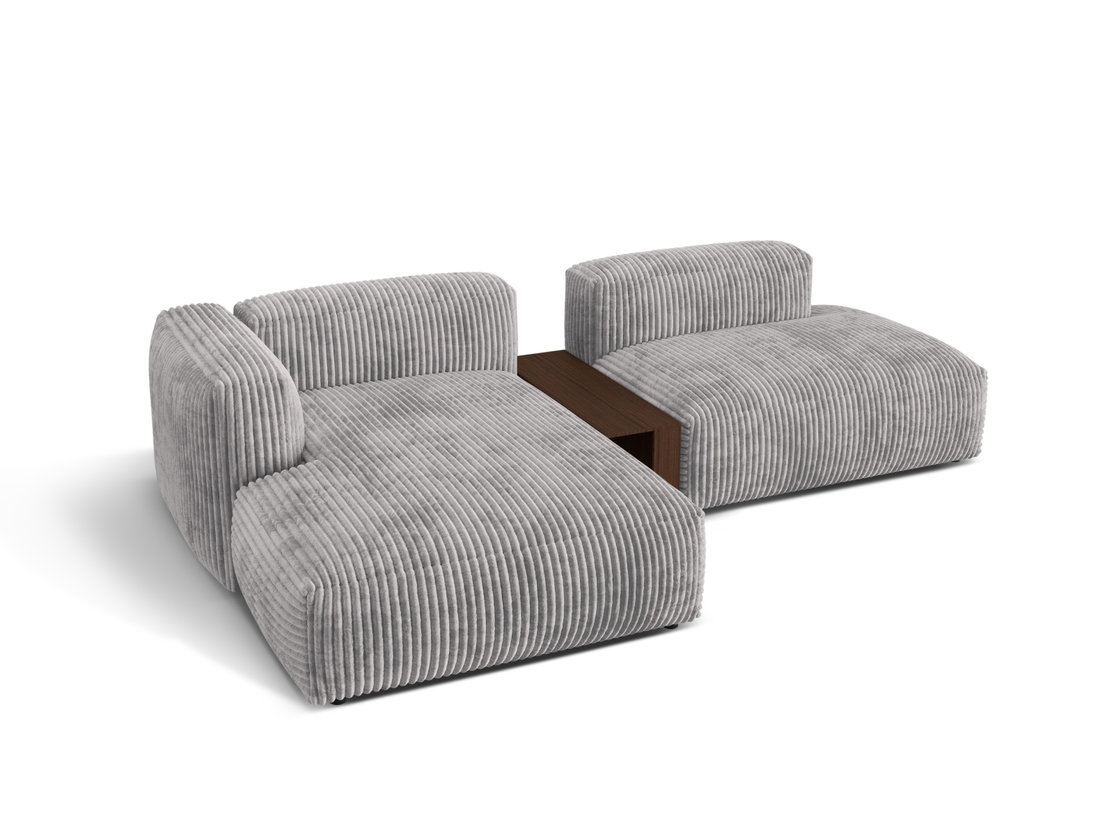Modular Left Corner Sofa, "Martina", 2 Seats, 285x176x75