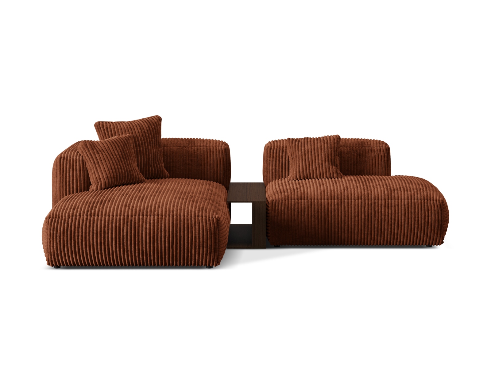 Modular Left Corner Sofa, "Martina", 2 Seats, 285x176x75