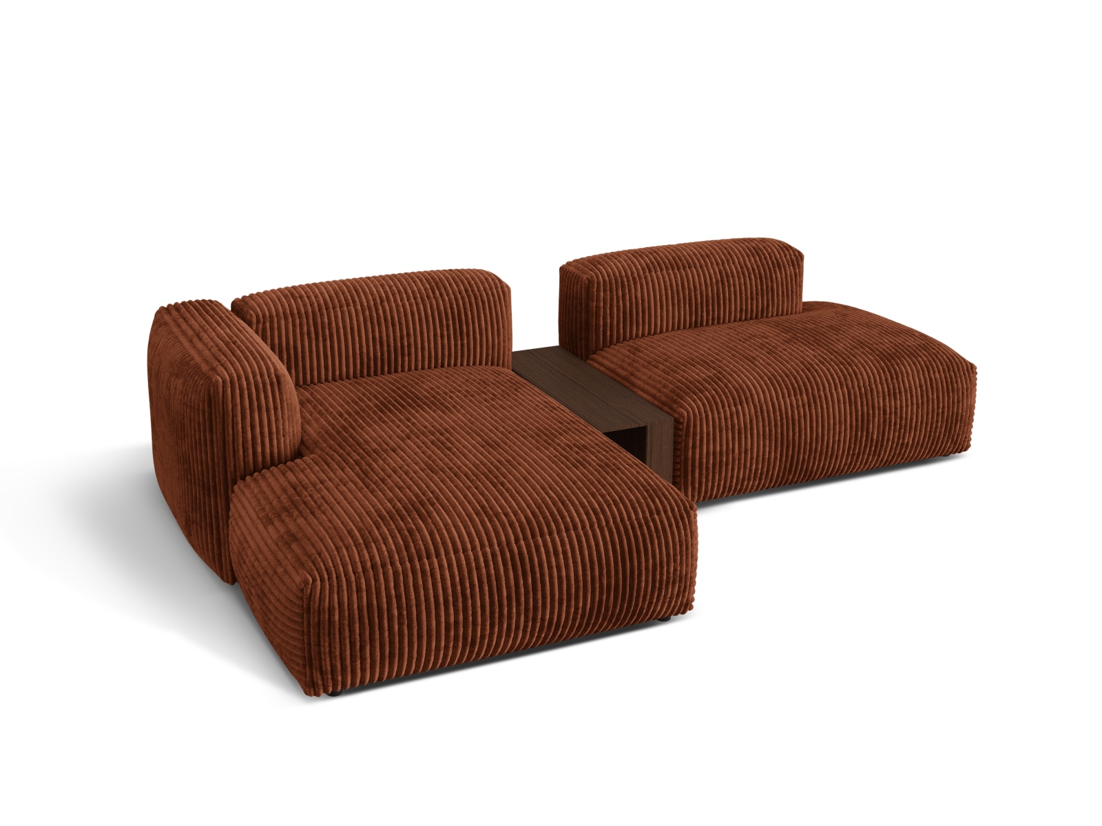 Modular Left Corner Sofa, "Martina", 2 Seats, 285x176x75