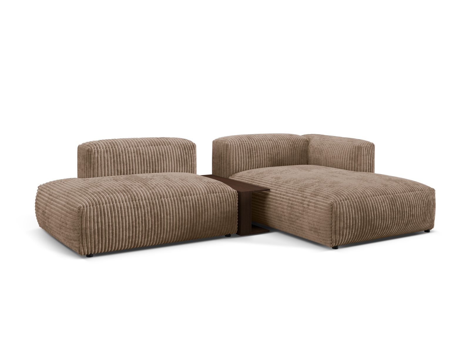 Modular Right Corner Sofa, "Martina", 2 Seats, 285x176x75
