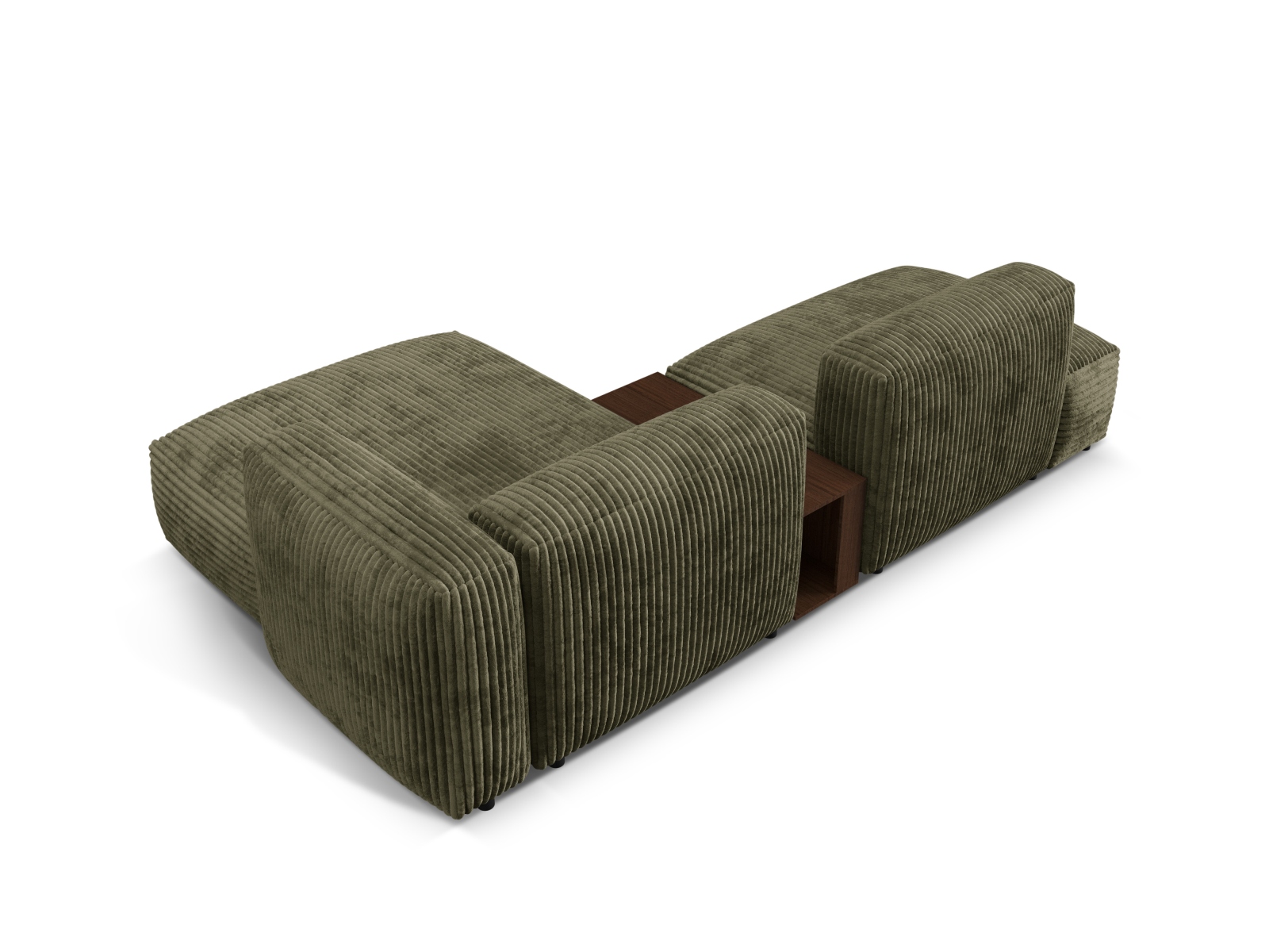 Modular Right Corner Sofa, "Martina", 2 Seats, 285x176x75