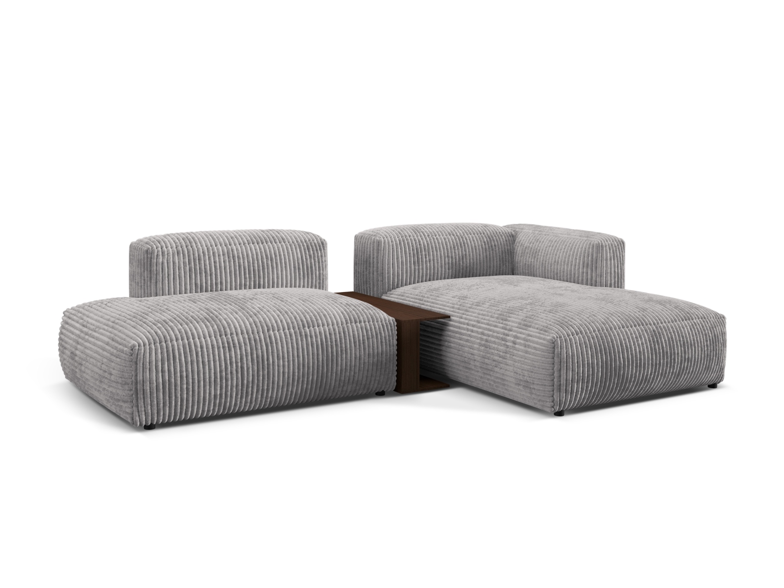 Modular Right Corner Sofa, "Martina", 2 Seats, 285x176x75