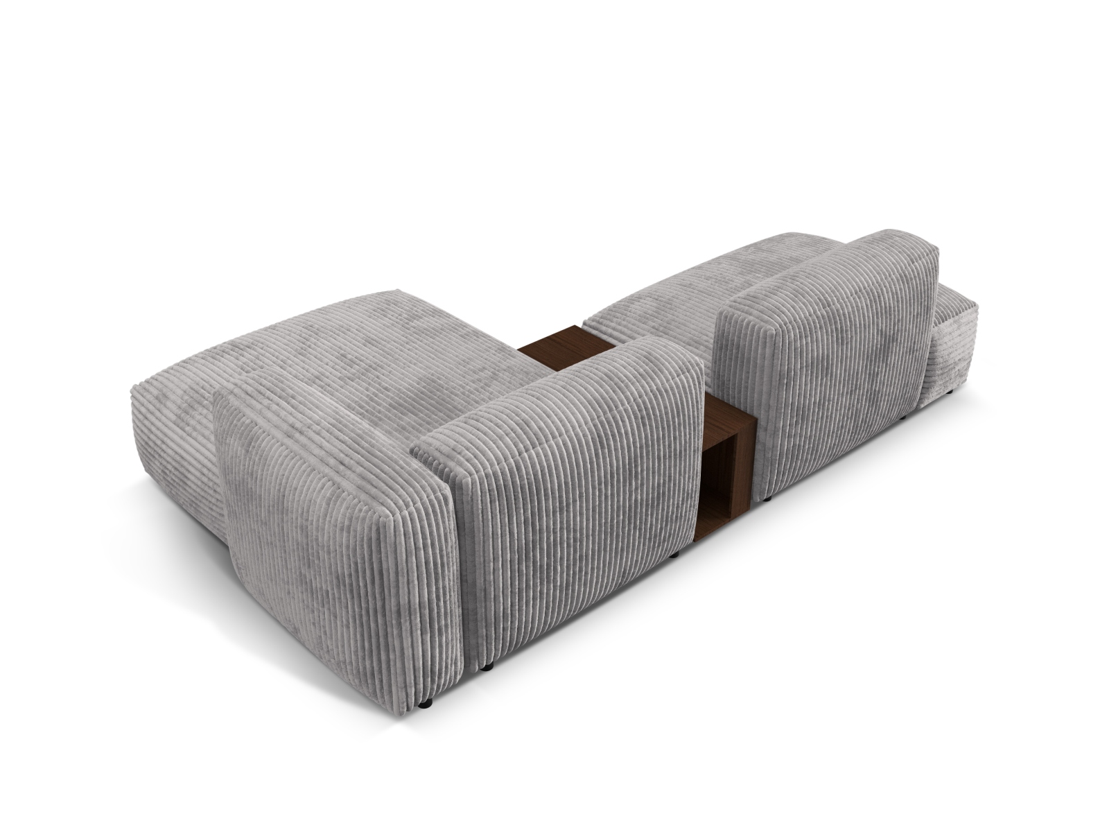 Modular Right Corner Sofa, "Martina", 2 Seats, 285x176x75