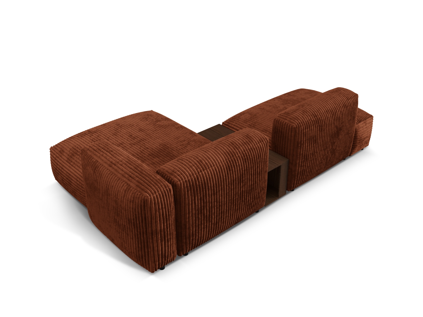 Modular Right Corner Sofa, "Martina", 2 Seats, 285x176x75