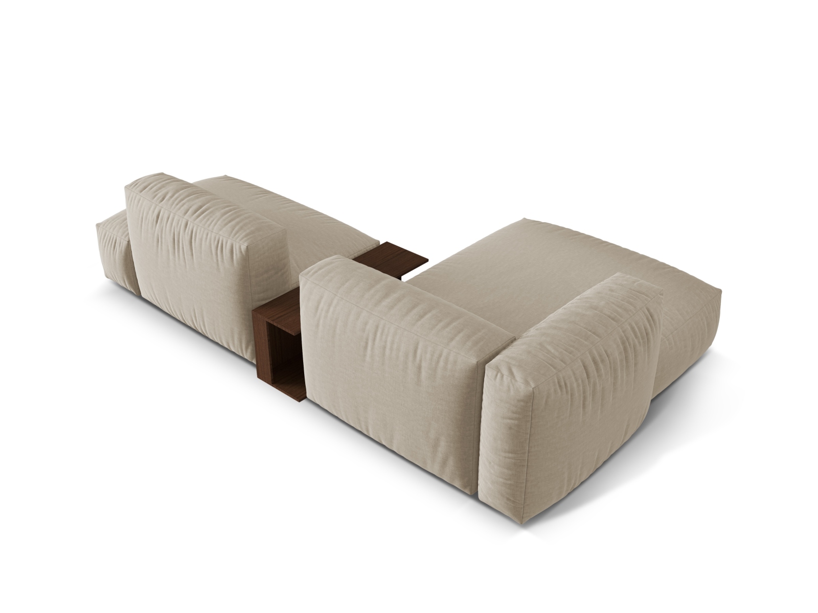 Modular Left Corner Sofa, "Martina", 2 Seats, 285x176x75