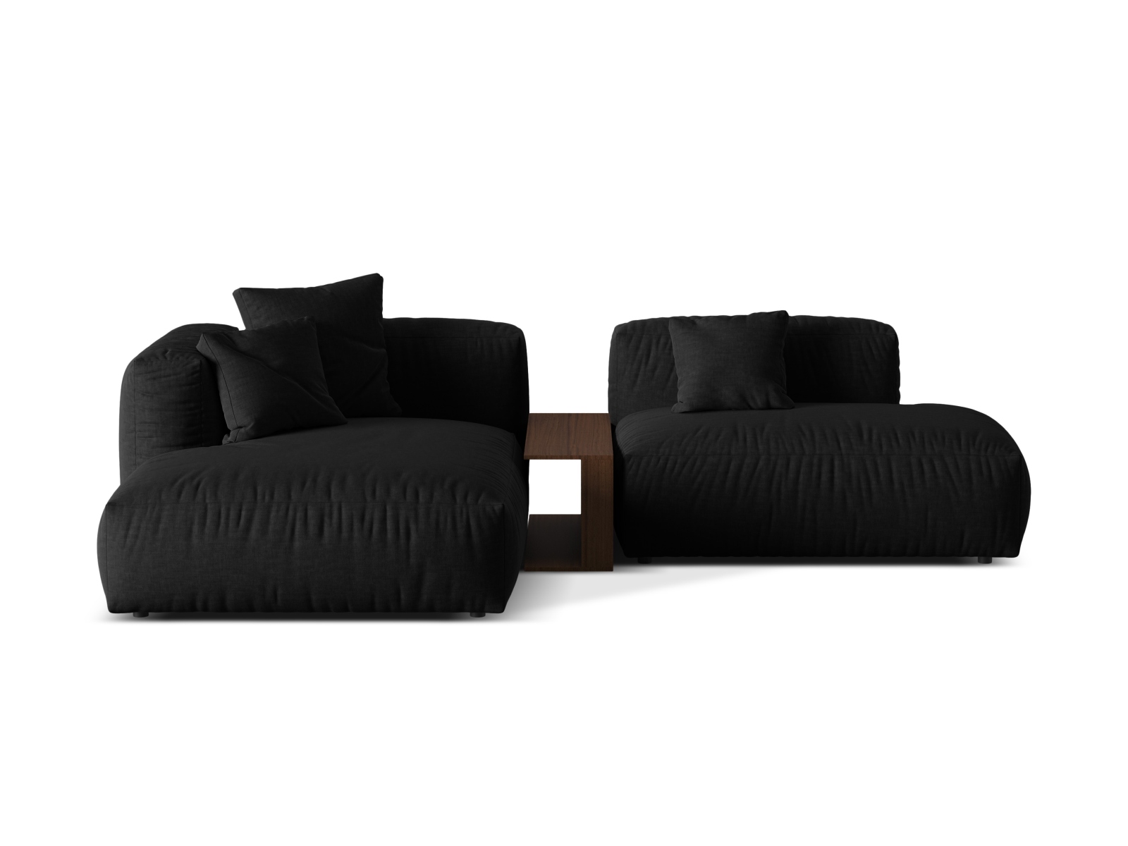 Modular Left Corner Sofa, "Martina", 2 Seats, 285x176x75