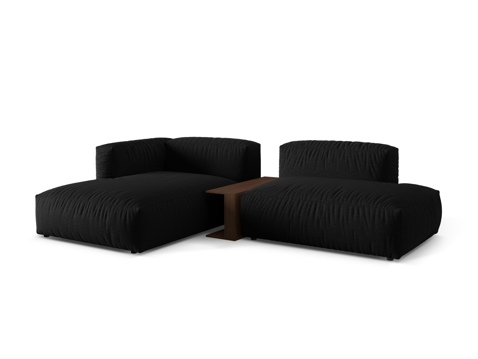 Modular Left Corner Sofa, "Martina", 2 Seats, 285x176x75