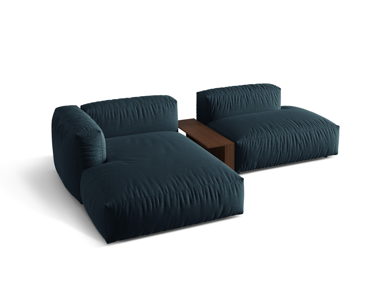 Modular Left Corner Sofa, "Martina", 2 Seats, 285x176x75