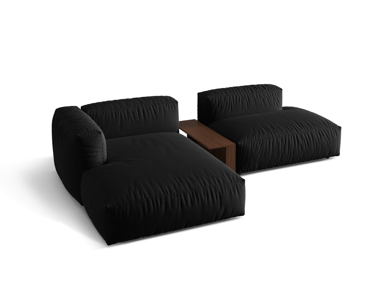 Modular Left Corner Sofa, "Martina", 2 Seats, 285x176x75
