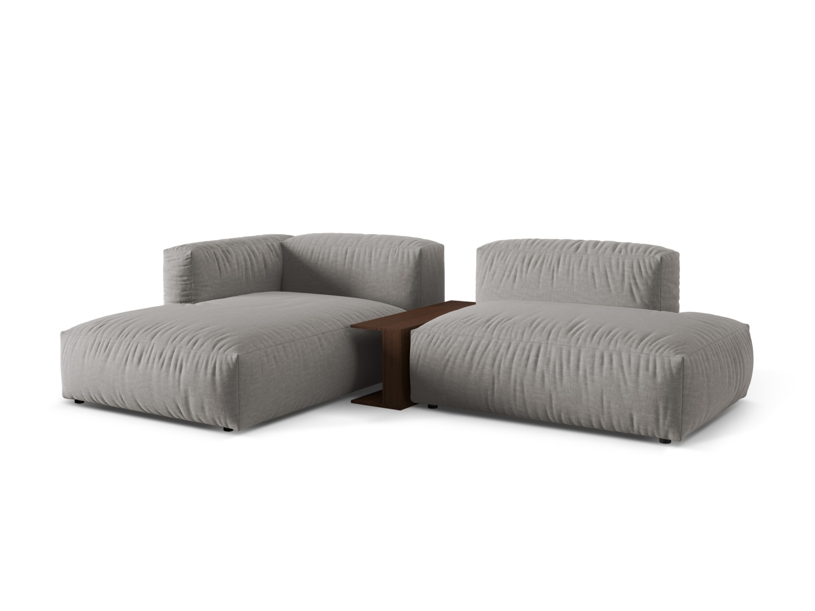 Modular Left Corner Sofa, "Martina", 2 Seats, 285x176x75