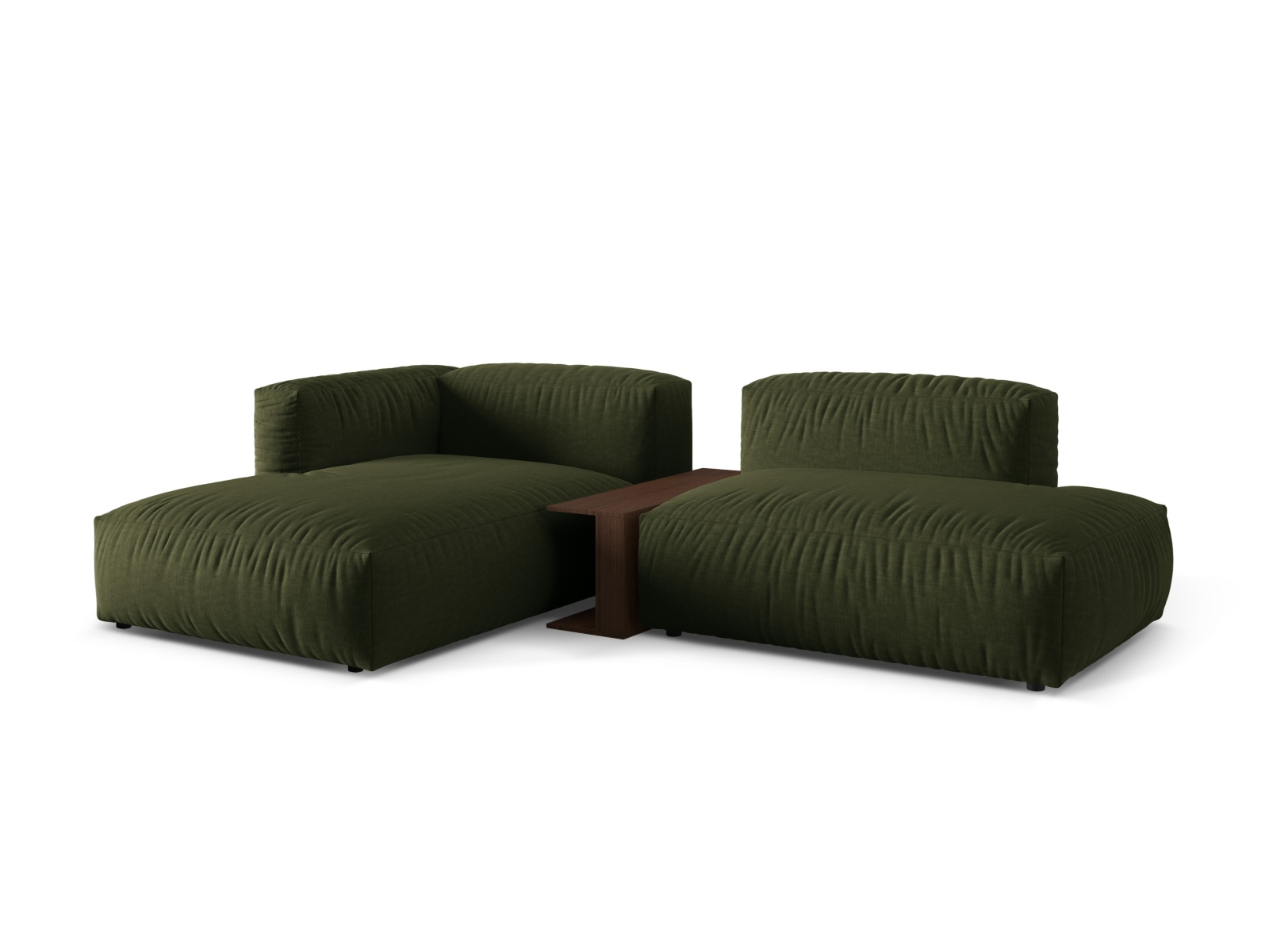 Modular Left Corner Sofa, "Martina", 2 Seats, 285x176x75