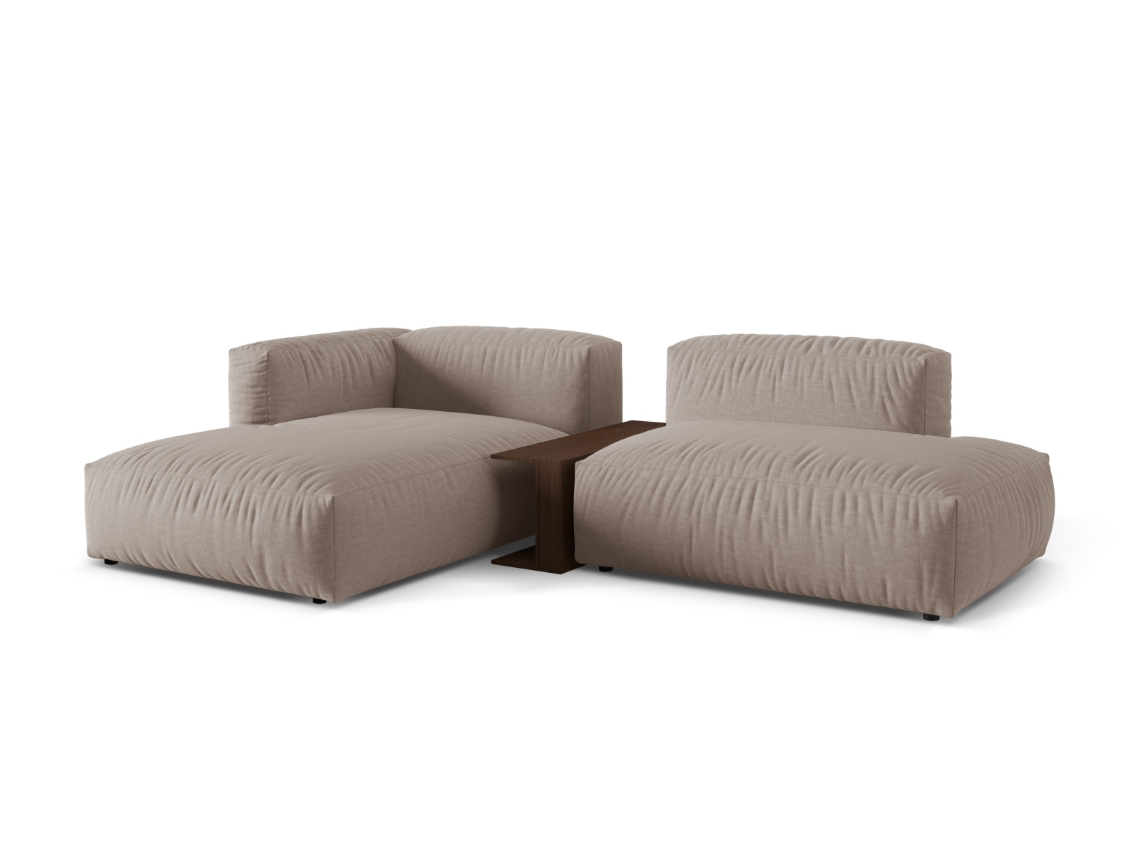 Modular Left Corner Sofa, "Martina", 2 Seats, 285x176x75