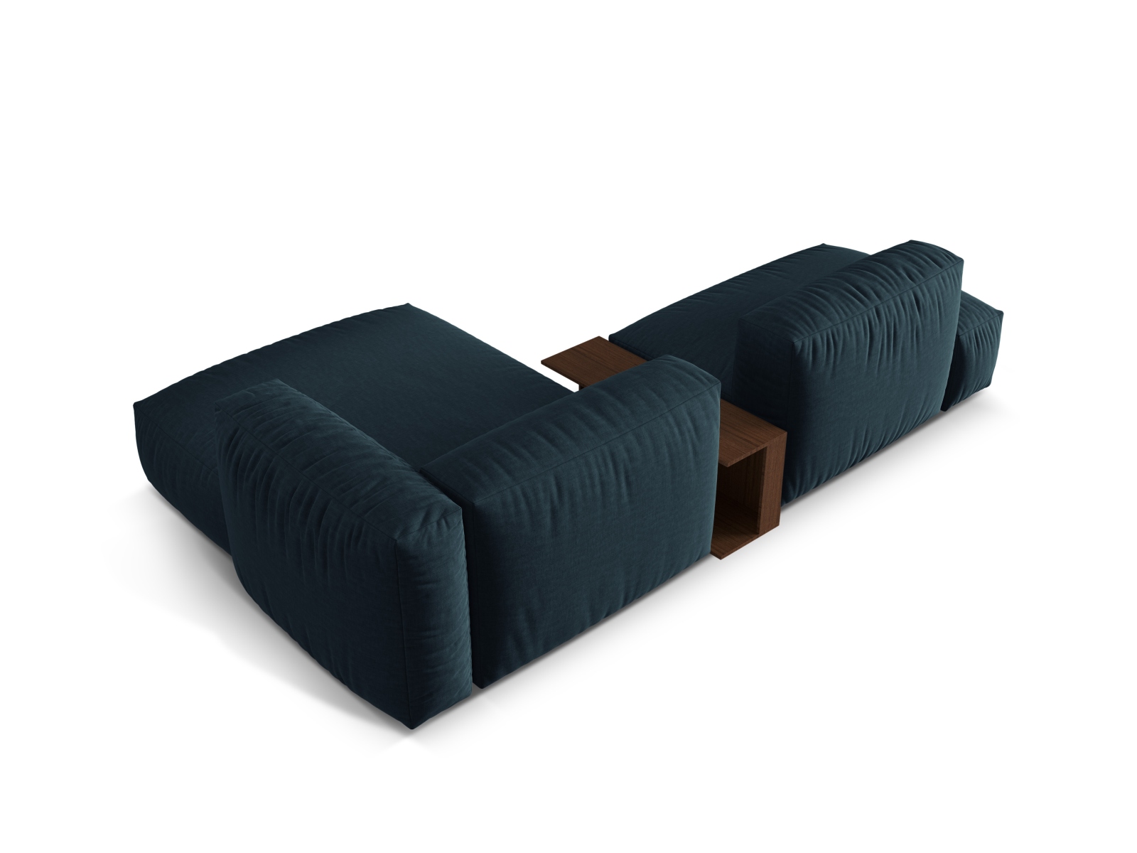 Modular Right Corner Sofa, "Martina", 2 Seats, 285x176x75