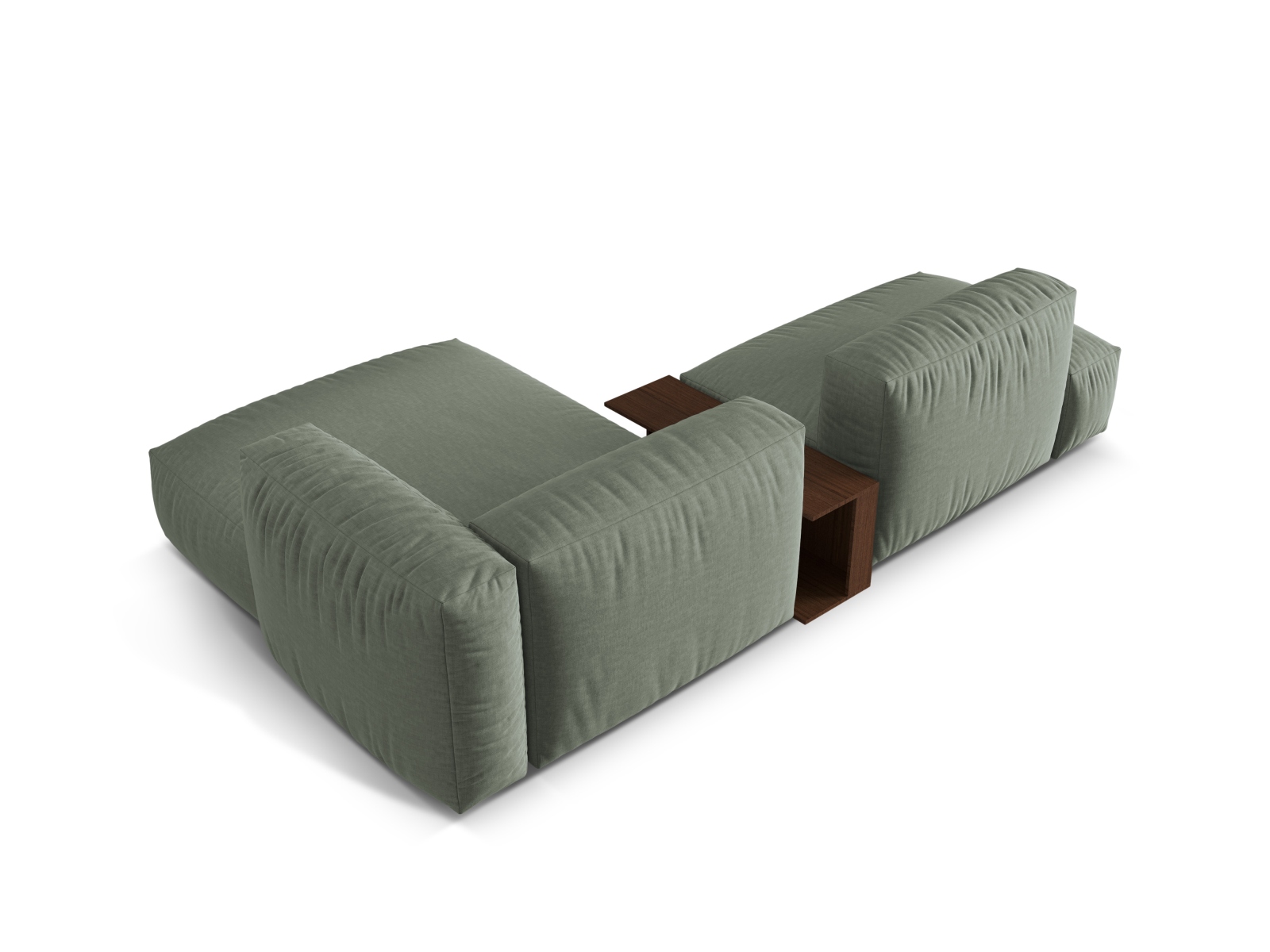 Modular Right Corner Sofa, "Martina", 2 Seats, 285x176x75