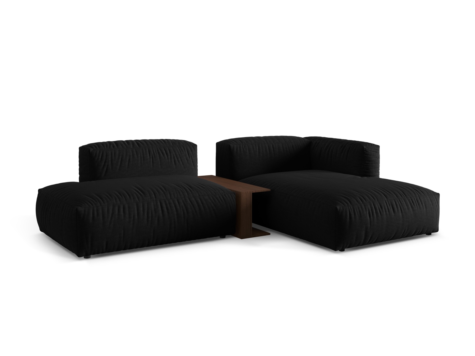 Modular Right Corner Sofa, "Martina", 2 Seats, 285x176x75
