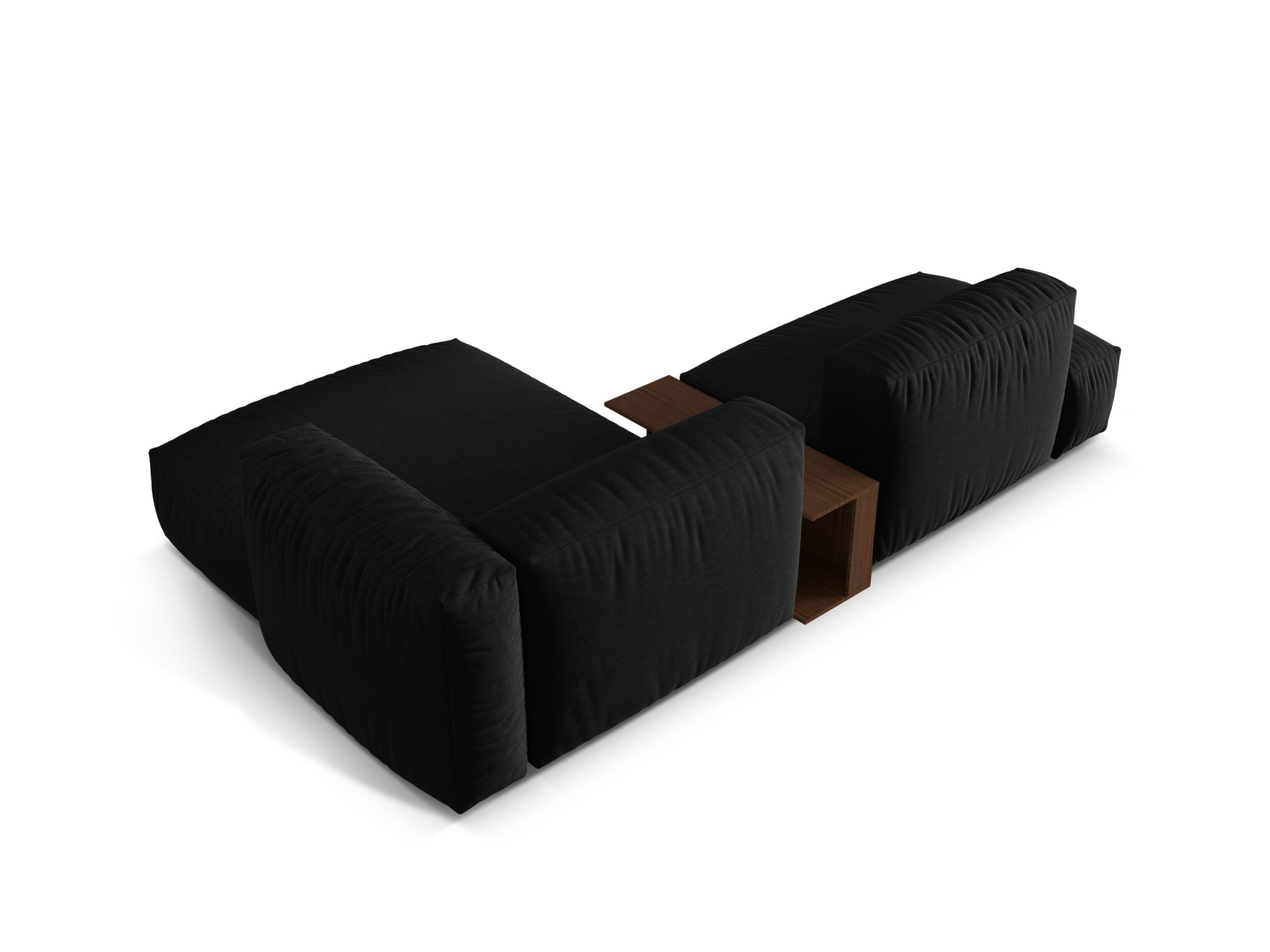 Modular Right Corner Sofa, "Martina", 2 Seats, 285x176x75