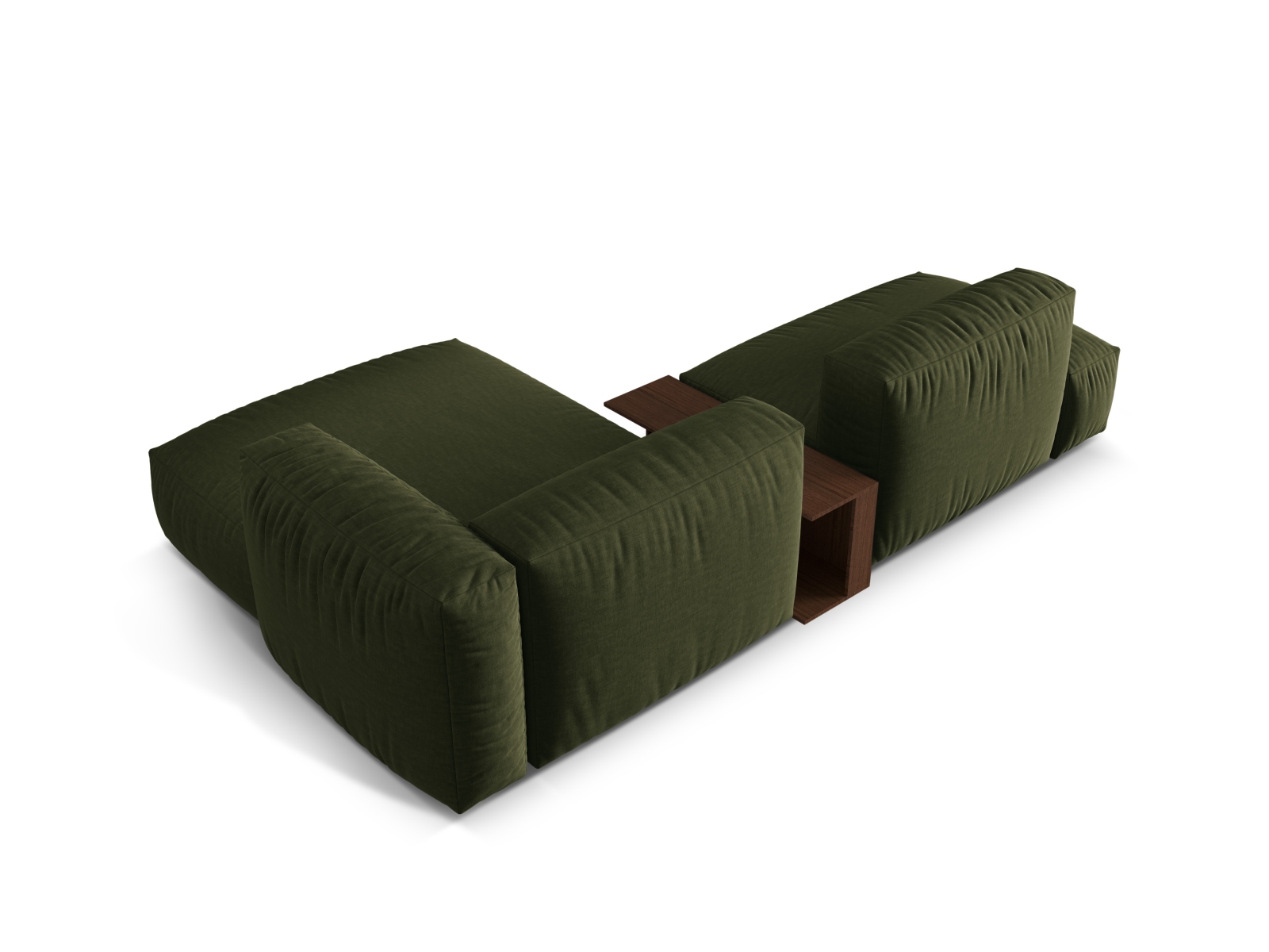 Modular Right Corner Sofa, "Martina", 2 Seats, 285x176x75