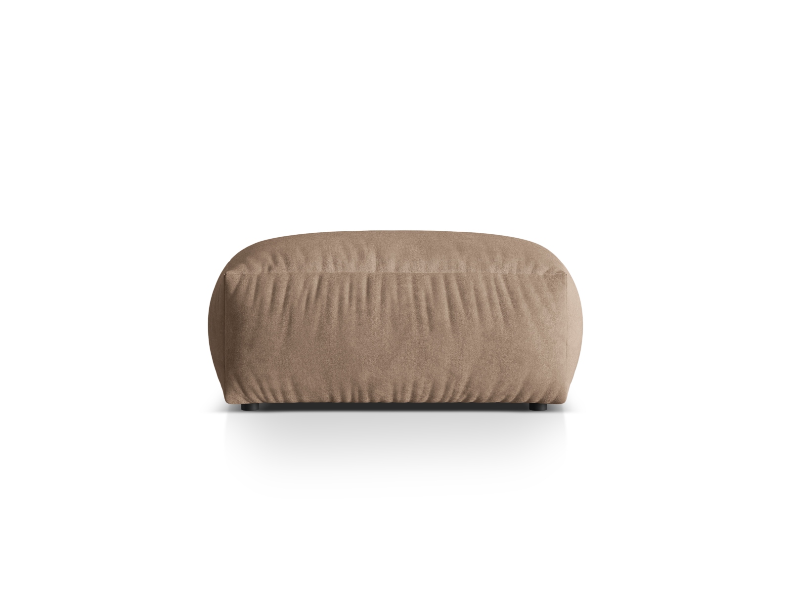 Velvet large pouf, "Martina", 1 Seat, 106x106x44