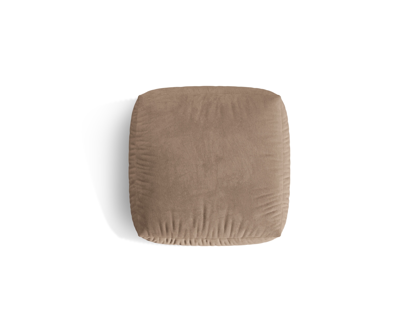 Velvet large pouf, "Martina", 1 Seat, 106x106x44