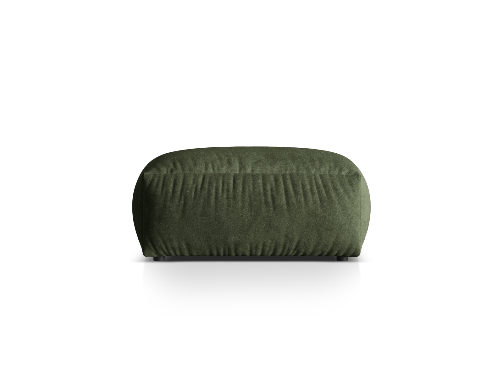 Velvet large pouf, "Martina", 1 Seat, 106x106x44