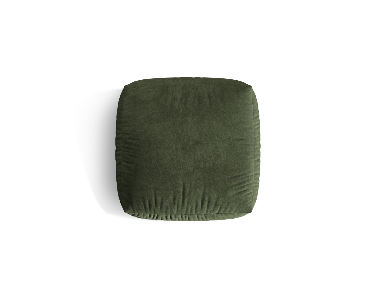 Velvet large pouf, "Martina", 1 Seat, 106x106x44