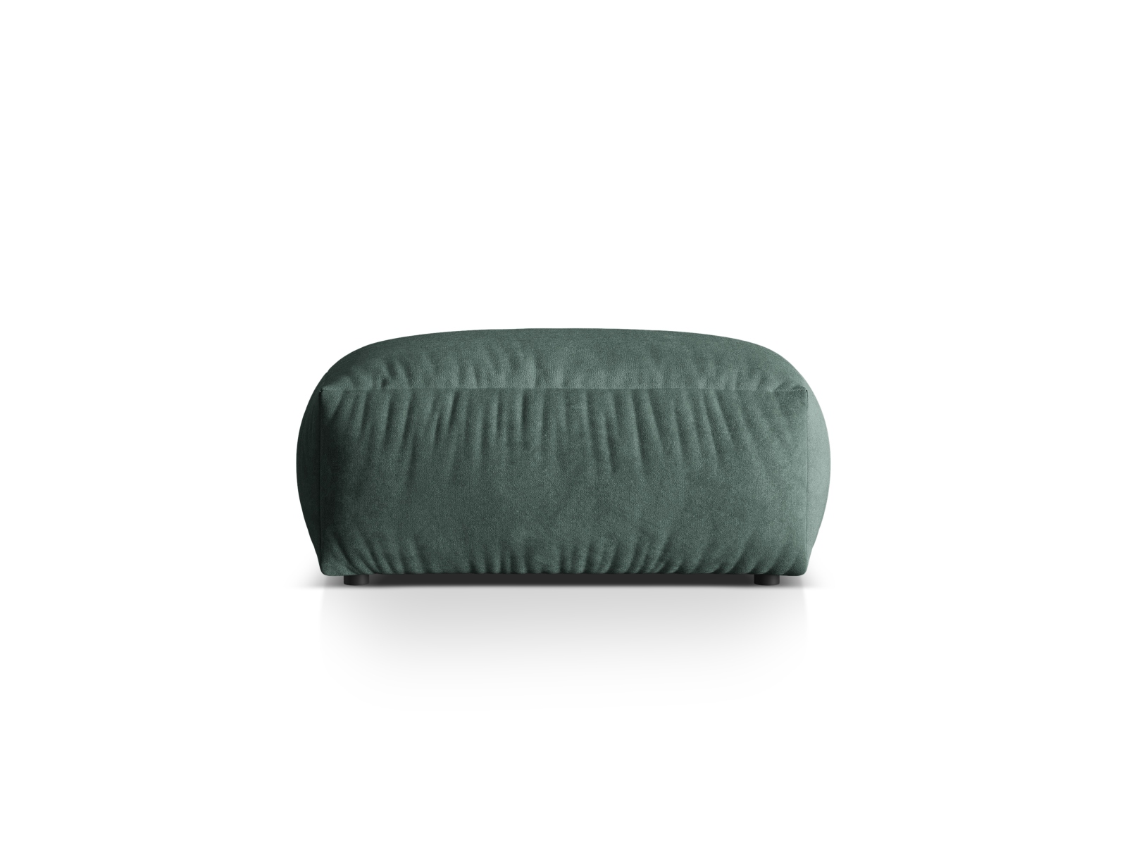 Velvet large pouf, "Martina", 1 Seat, 106x106x44