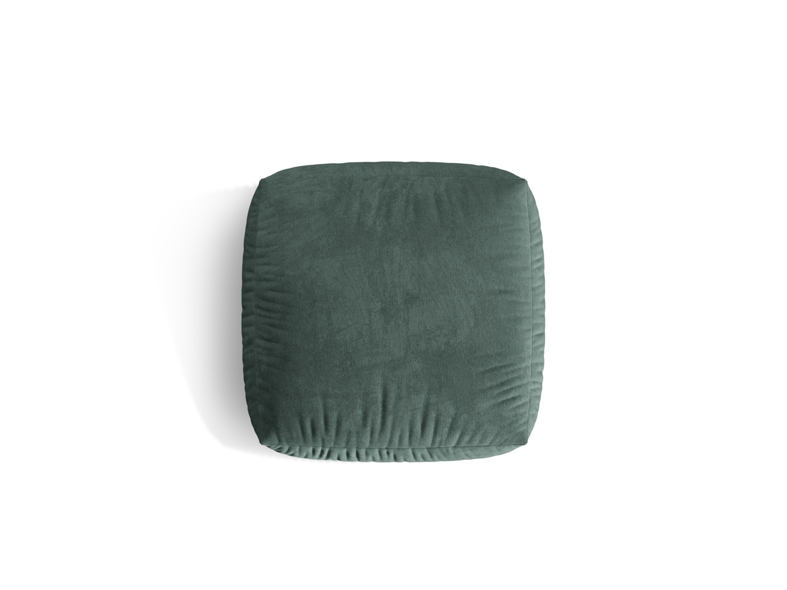 Velvet large pouf, "Martina", 1 Seat, 106x106x44