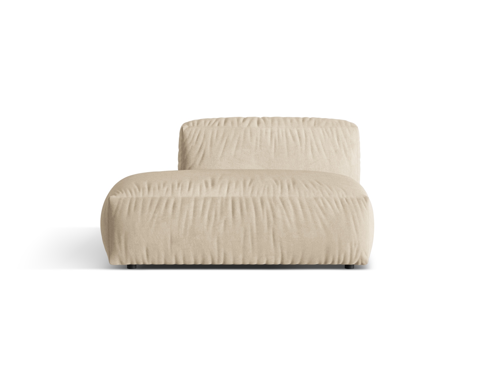 Left Velvet Sofa, "Martina", 2 Seats, 133x106x75