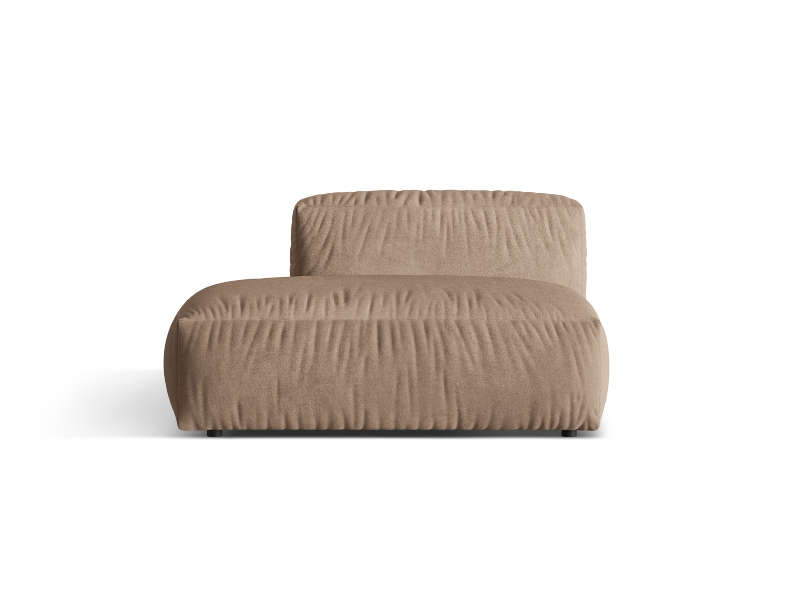 Left Velvet Sofa, "Martina", 2 Seats, 133x106x75