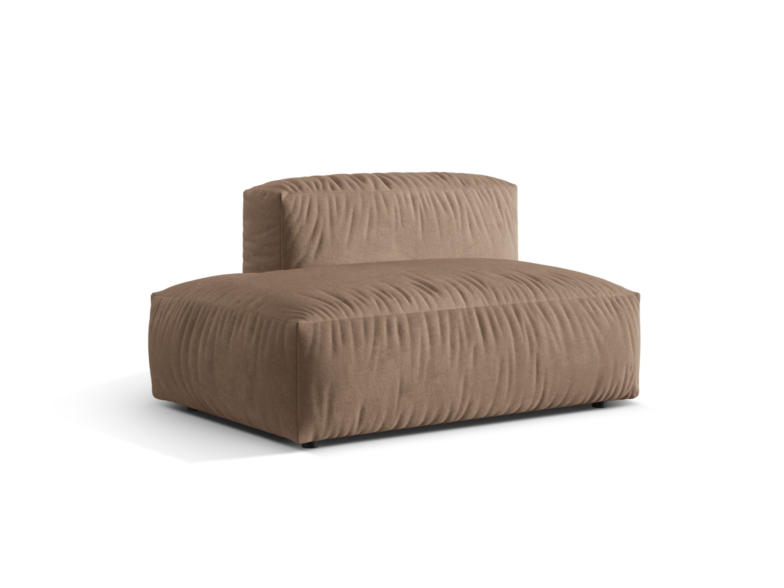 Left Velvet Sofa, "Martina", 2 Seats, 133x106x75