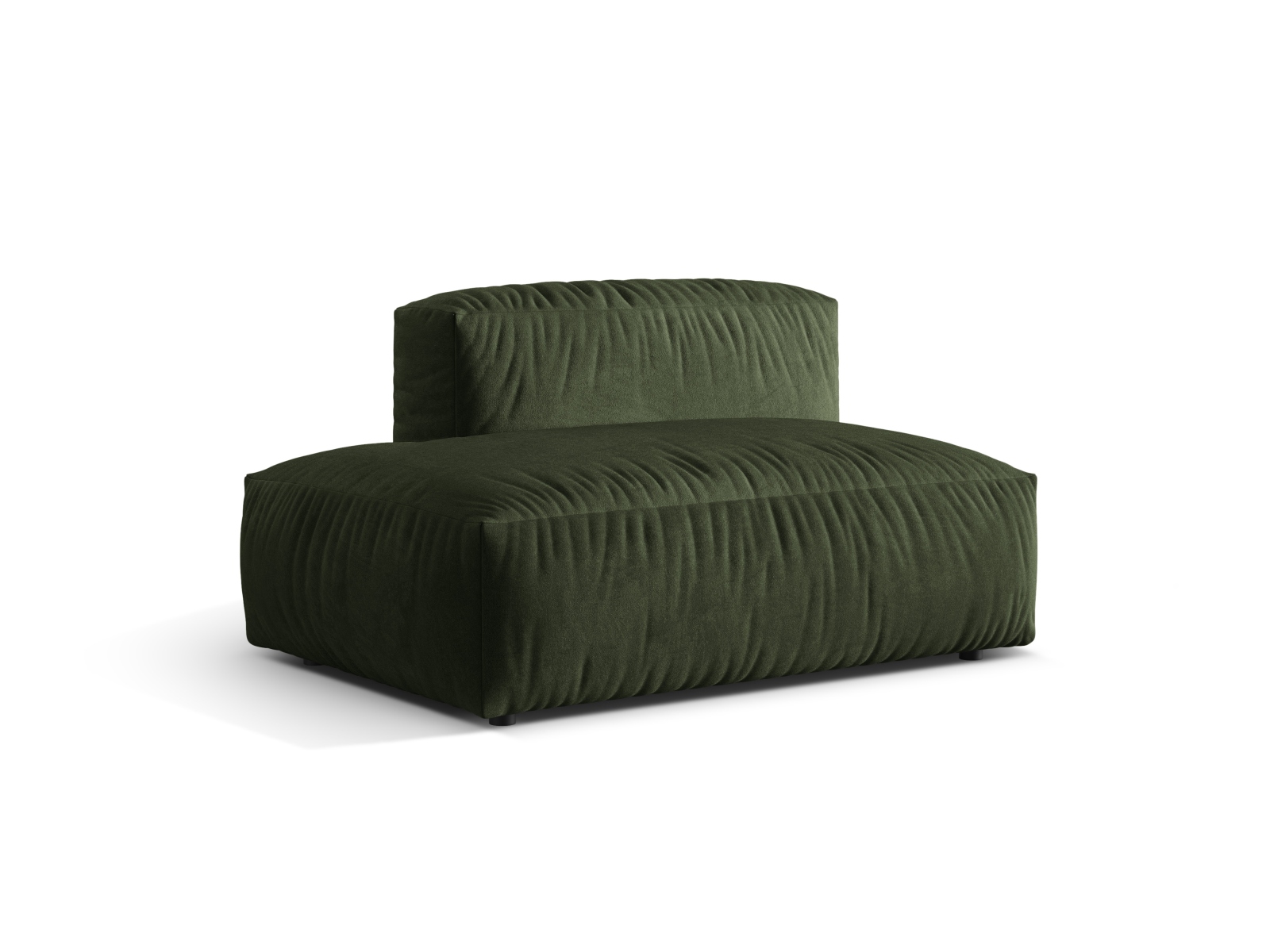 Left Velvet Sofa, "Martina", 2 Seats, 133x106x75