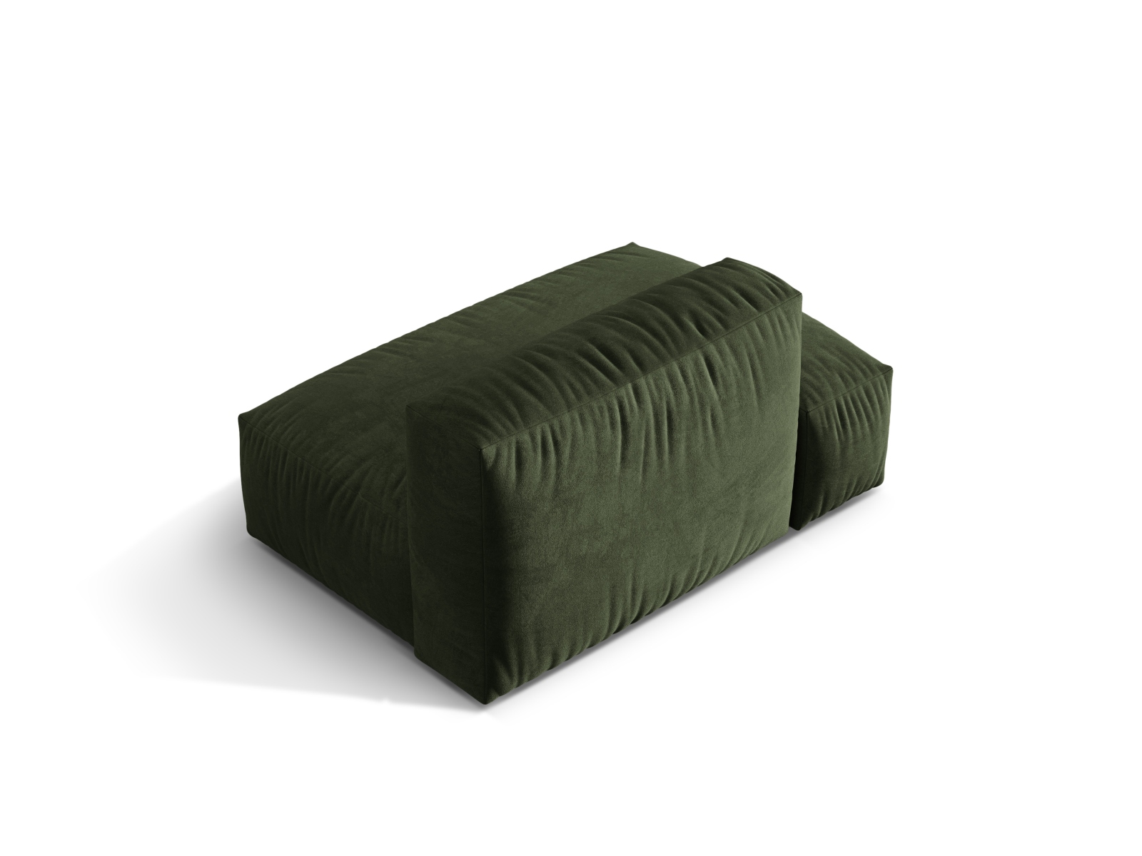 Left Velvet Sofa, "Martina", 2 Seats, 133x106x75