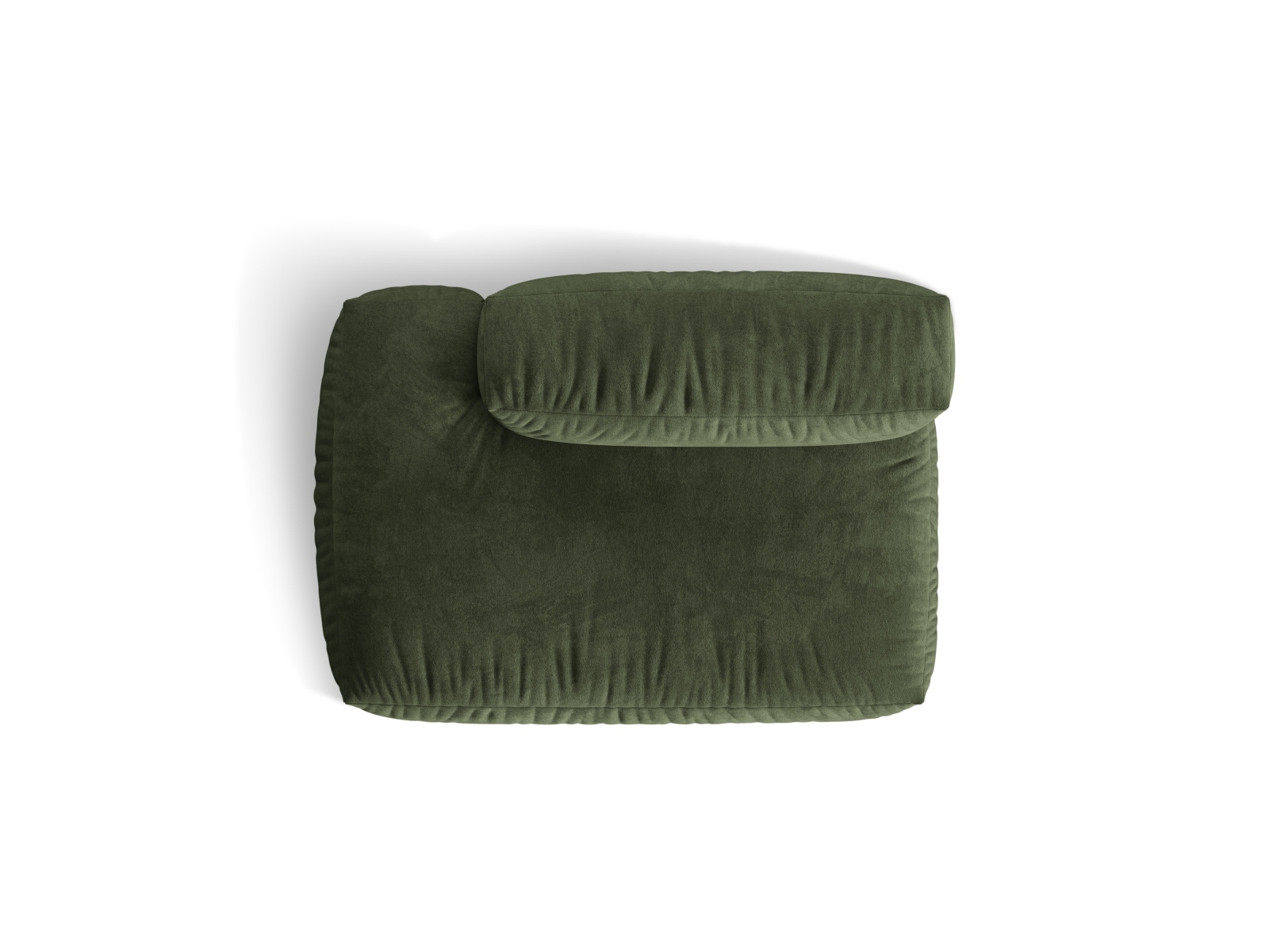 Left Velvet Sofa, "Martina", 2 Seats, 133x106x75