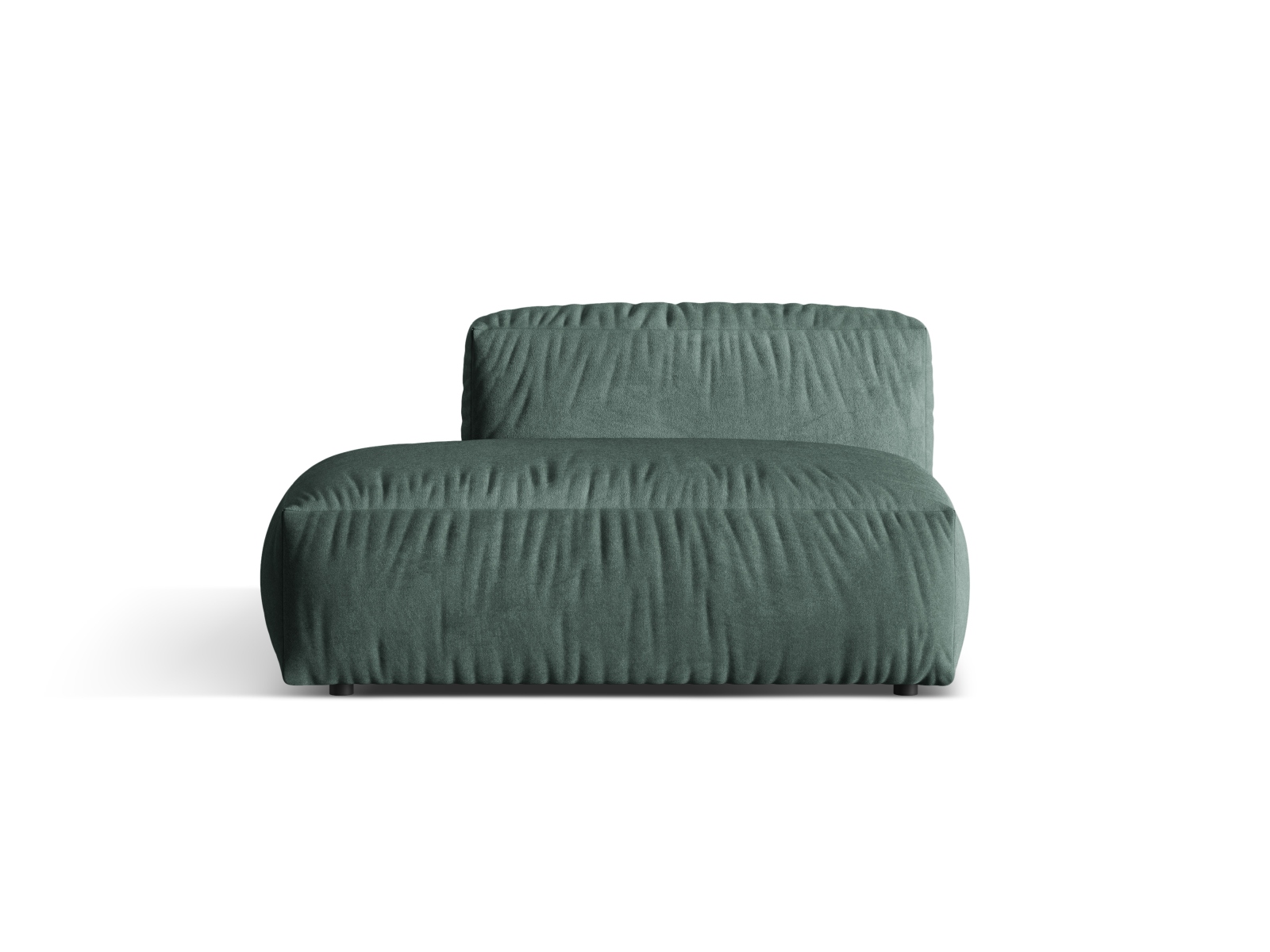 Left Velvet Sofa, "Martina", 2 Seats, 133x106x75