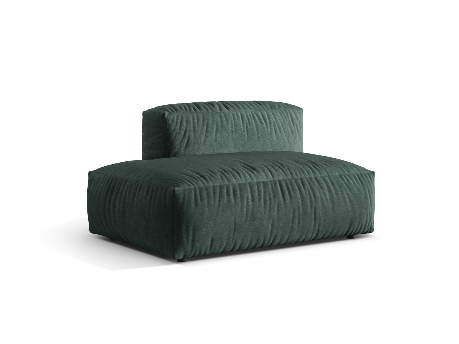 Left Velvet Sofa, "Martina", 2 Seats, 133x106x75