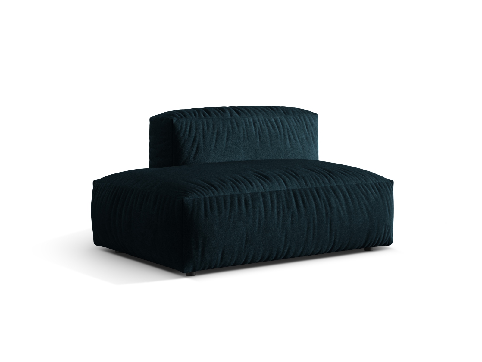 Left Velvet Sofa, "Martina", 2 Seats, 133x106x75