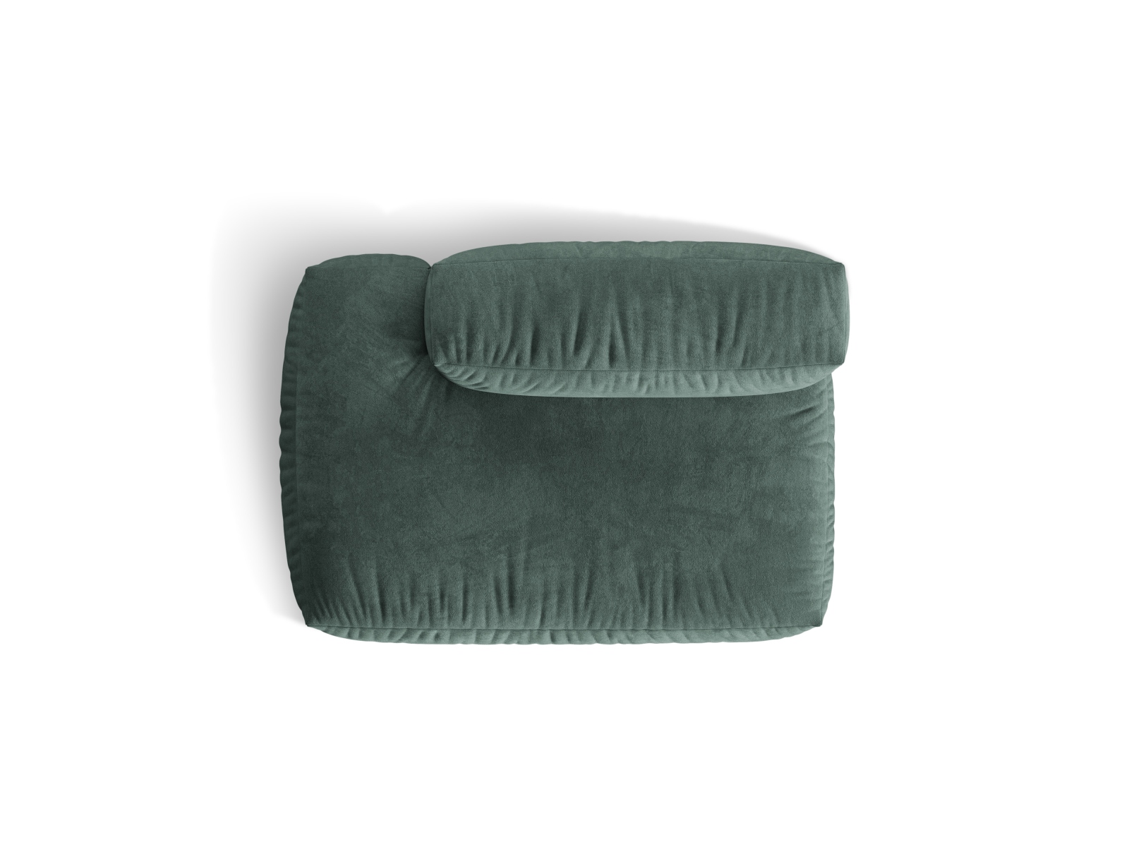 Left Velvet Sofa, "Martina", 2 Seats, 133x106x75