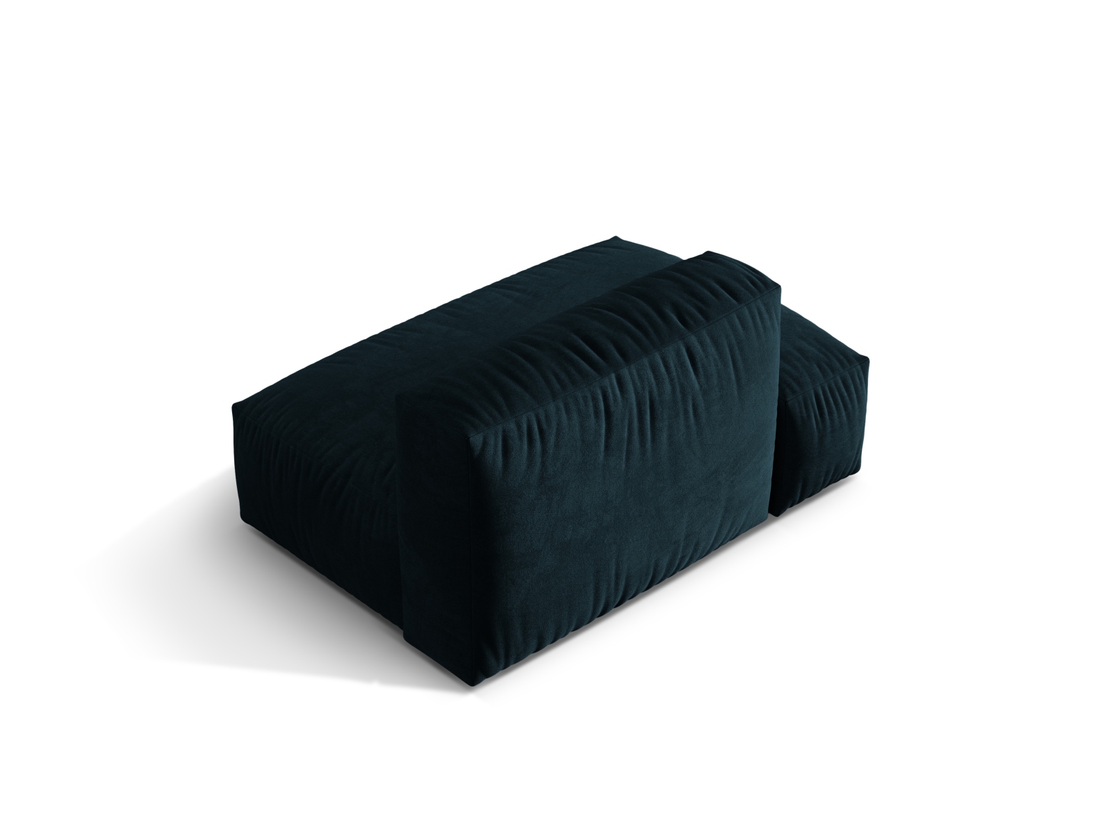 Left Velvet Sofa, "Martina", 2 Seats, 133x106x75