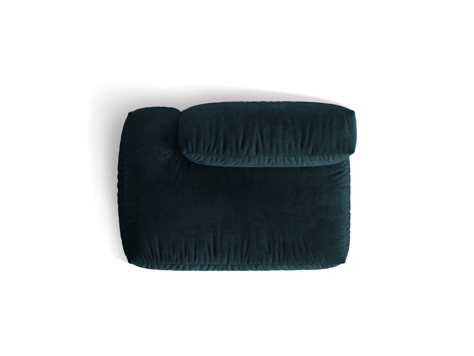 Left Velvet Sofa, "Martina", 2 Seats, 133x106x75